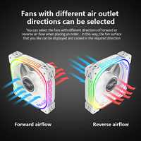 Ventilateur ARGB 5V de conception nouvelle LOVINGCOOL, ventilateur de refroidissement pour processeur, ventilateur de boîtier PC 120 mm, ventilateur RGB pour boîtier PC, ventilateur de refroidissement pour processeur, refroidisseur d'eau