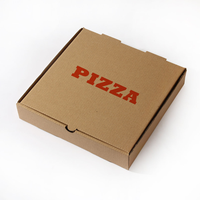 Boîte à pizza en carton ondulé en gros, carton jetable de qualité alimentaire multi-tailles pour la restauration en gros