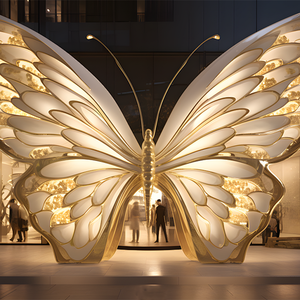 Aangepaste Grote Bruiloft Feest Creatief Gedecoreerde Kleurrijke Vlinderlamp Modern Landschap Licht - Product Image 2