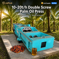 Continue dubbele schroef oliepersmachine voor palmolie, plantaardige zaden en kokosolie verwerkingsinstallatie project