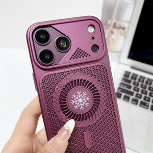 เคสโทรศัพท์มือถือแบบรังผึ้งแม่เหล็กคุณภาพสูงสำหรับ iPhone 18 17 16 15 Pro Max ฝาหลังแข็งแบบด้าน - Product Image 5