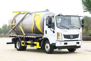 Camion-citerne à vide diesel Dongfeng 4x2 Euro 6, équipé d'une fonction de séparation des eaux usées, pour le transport des eaux usées de cuisine - Product Image 3