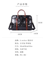 Porte-documents en cuir pleine fleur pour homme, sac d'affaires vintage en cuir pour ordinateur portable 15,6 pouces, OEM ODM