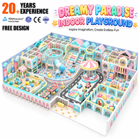 Structure de jeu d'intérieur personnalisée pour enfants : Toboggan, jeux d'escalade, piscine à balles et structure de jeu doux