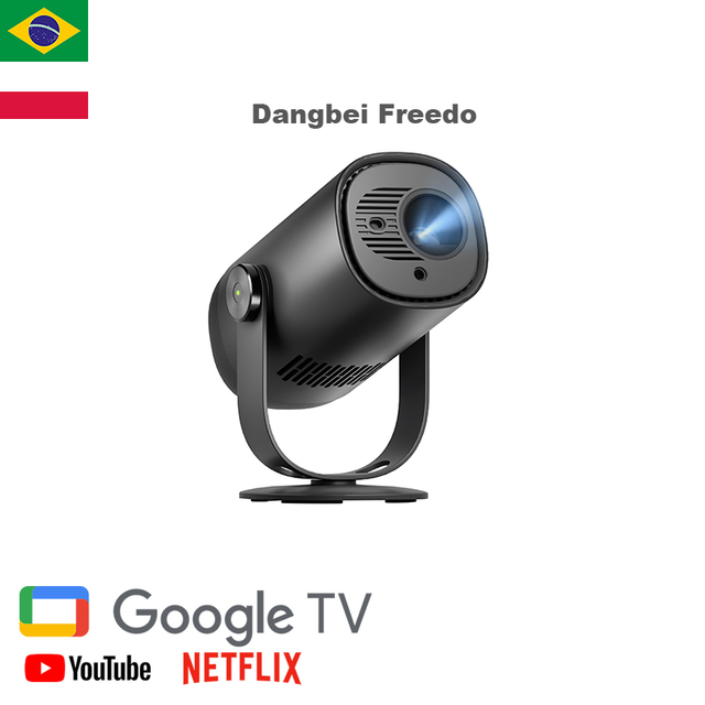 [EU/BR Stock]Wholesale Dangbei Freedo Portable LED Projector Ultra HD 450 ISO Lumens 1080P DLP 3D Ready Built-in Speakers Home