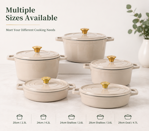 Nouvelle Collection 2026 : <span class=keywords><strong>Cocotte</strong></span> <span class=keywords><strong>en</strong></span> <span class=keywords><strong>fonte</strong></span> <span class=keywords><strong>émaillée</strong></span> 20cm/24/28cm avec couvercle, personnalisable, résistante au four, idéale pour la restauration professionnelle - Product Image 3