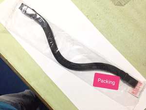 Banda de cejas con forma de onda personalizable de alta calidad, uso ecuestre, canal vacío de moda, botón a presión Pop, cuero de alta calidad - Product Image 6