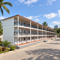 Maison conteneur pliable à montage rapide, logement modulaire pour travailleurs, pour camps de construction, bâtiment préfabriqué, logement