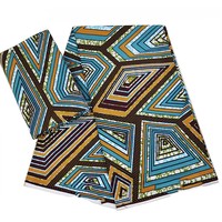Kain Batik Holland Organik Berkualitas Tinggi 6 Yard 100% Katun untuk Gaun Fashion Anak Perempuan & Laki-Laki