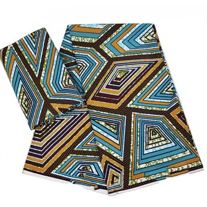 Tissu Batik Super-Wax Holland 100% Coton Biologique de Haute Qualité, 6 Yards, pour Robes de Mode Filles et Garçons - Product Image 6