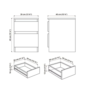 Europäisch Moderne neue hölzerne Schlafzimmer möbel, die NFC-Nachttisch verriegeln Smart Safe 2 Kommode Betten - Product Image 4