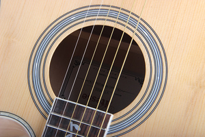 <span class=keywords><strong>Guitarra</strong></span> Acústica Eléctrica de 40/41 Pulgadas con Pastilla, Tapa de Abeto de Calidad, Diapasón Tallado en Forma de Viñas, Ideal para Principiantes, Económica - Product Image 2