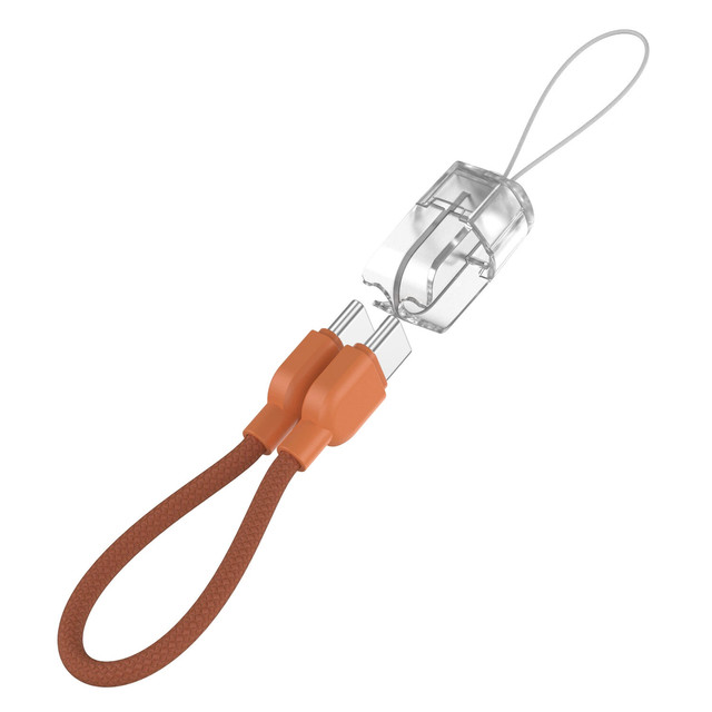 Short Braided USB Portable Keychain 0.16m PD USB C to Type C Fast Charging Cable for Power Bank Mobile Phone