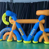Modèles de vélos gonflables personnalisés, grands et réalistes, lumineux, pour la décoration d'événements sportifs et une utilisation promotionnelle