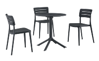Table pliante en plastique pour café de jardin extérieur