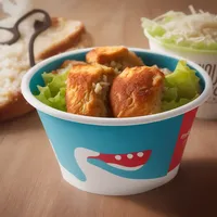 Kraftpapieren ronde saladekommen, diverse maten, met PE deksels, wegwerp voedselcontainers voor fruitsalade afhaal
