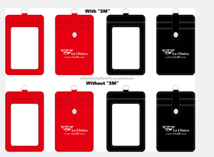 حامل شارة شارات اسهم اسهم منتجات صديقة للبيئة بو الجلود حزام زر عمودي حامل شارة بطاقة الهوية - Product Image 2