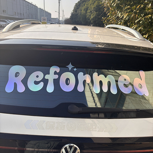 Diseños Personalizados, Impresión <span class=keywords><strong>de</strong></span> Pancartas Resistentes al Agua y a los Rayos UV, Pegatinas Reflectantes para Autos, Pegatinas para Parabrisas <span class=keywords><strong>de</strong></span> Autos, Pegatinas para Autos - Product Image 1