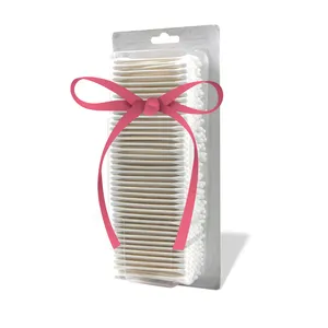 Eco Friendly 500 Count Bamboo Sticks Q Tips Ear Cleaning Disposable Paper Buds Blister Packing Cotton Swabs Suppliers