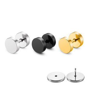 Dot vít quả tạ Gothic Stud số lượng lớn Bông tai phẫu thuật Titan <span class=keywords><strong>Barbell</strong></span> quả tạ Punk cho phụ nữ người đàn ông 3mm-8mm xu hướng - Product Image 2