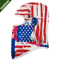 Cagoule à sublimation personnalisée style Y2K, motif drapeau USA, élastique, unisexe adulte, masque de ski, impression intégrale pour sports, pêche, cyclisme