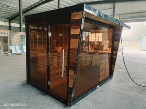 تصميم تقليدي جديد للساونا الخارجية لشريحة 2-4 أشخاص من الخشب الصلب والبخار الرطب للاسترخاء - Product Image 2