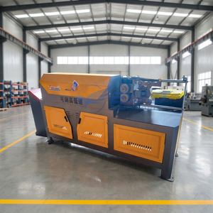 Machine de redressement et de coupe de barres d'acier à haute efficacité avec commande PLC - Product Image 1