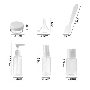 Ensemble <span class=keywords><strong>de</strong></span> flacons cosmétiques <span class=keywords><strong>de</strong></span> <span class=keywords><strong>voyage</strong></span> portables 7 pièces avec logo personnalisé, flacons cosmétiques vides en plastique, sac d'emballage étanche, ensemble <span class=keywords><strong>de</strong></span> flacons <span class=keywords><strong>de</strong></span> <span class=keywords><strong>voyage</strong></span> - Product Image 6