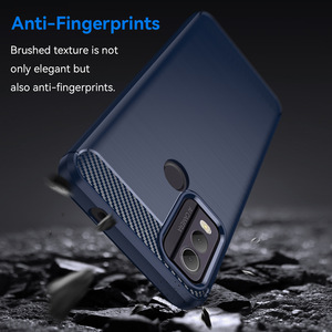 Fibra de carbono de calidad HQ para <span class=keywords><strong>Nokia</strong></span> C110 C300 C12 C12 + C32 G22, funda protectora de silicona TPU Original a prueba de golpes - Product Image 4