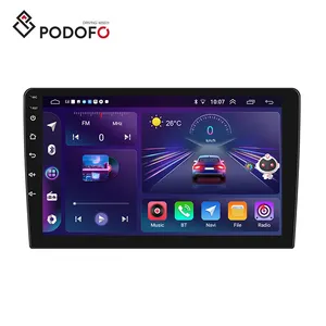 Podofo เครื่องเสียงติดรถยนต์ Android 12,วิทยุติดรถยนต์10 ''2 + 32GB สเตอริโอ AI เสียง Carplay Android Auto WiFi BT Hi-Fi GPS DSP RDS OTA