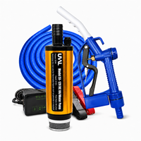 Pompe à huile submersible 12V/24V petite, couleur or, pour transfert de diesel 85W avec kit pistolet de transfert et tuyau de 2m, diamètre OEM 51mm