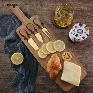 Juego de Tablas de Queso de Madera de Acacia con 3 Cuchillos, Tabla Grande para Quesos y Carnes, Juego de Regalo de Tabla de Charcutería - Product Image 2