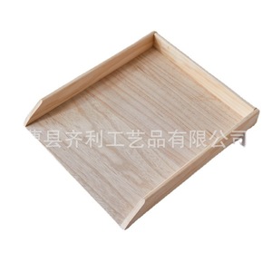Dumpling Tray Wooden Rectangle Stackable Home Use <b>Freezer</b> Storage Box - Product Image 5