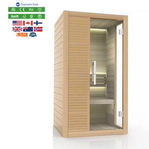 Nouvelle Arrivée Sauna Infrarouge et Vapeur Sèche de Luxe pour Usage Domestique, Spectre Complet, Faible EMF, en Bois de Pruche, pour Appartement Intérieur - Product Image 1