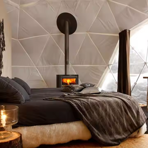 Tenda Safari Lodge di lusso impermeabile all'aperto per hotel e <span class=keywords><strong>resort</strong></span> <span class=keywords><strong>Glamping</strong></span> a doppio strato con pali in fibra di vetro e fibra di carbonio - Product Image 3