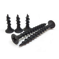 Metric Black Drywall Screw Fine Coarse Thread Gypsum Board Steel Fastener Wood Furniture Durable Tapping Screw