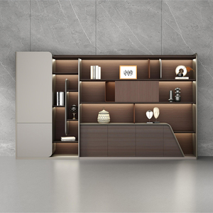 Bibliothèque de bureau en bois moderne en MDF pour le rangement, bibliothèque pour l'école, l'atelier, la salle de sport, l'hôtel - Product Image 1