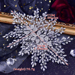 YouLaPan – bandeau et peigne à <span class=keywords><strong>cheveux</strong></span> vintage faits à la main avec strass, accessoires de mode pour femmes, HP462 - Product Image 6