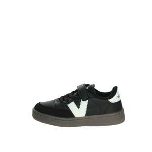 Baskets pour enfants Victoria, blanc et noir, 1256100, chaussures en toile tendance - Product Image 1