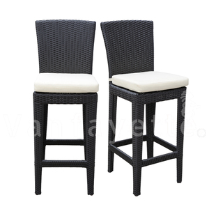 Vanfayette Wicker Rattan <strong>Garden</strong> <strong>Bar</strong> <strong>Table</strong> <strong>and</strong> <strong>Stools</strong> Tiki <strong>Bar</strong> Set High Back PE Rattan for Restaurant Coffee <strong>bar</strong> Outside Decor - Product Image 5