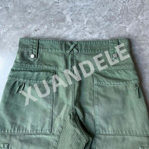 Pantaloni da uomo in Denim a gamba larga Vintage Unisex personalizzato Unisex con lavaggio a effetto largo in cotone pantaloni larghi in bianco e larghi Jeans Cargo - Product Image 4