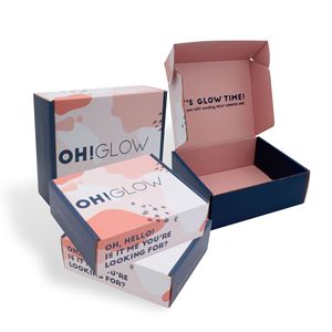 China Wholesale Factory Custom Card Corrugated Paper Box Recycled Colored Gift Boxes Shipping Cloth Pink Mailing Boxes