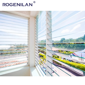 ROGENILAN Fenêtre à persiennes en aluminium et verre, étanche, personnalisable, avec double vitrage Low-E réglable pour fenêtres - Product Image 5