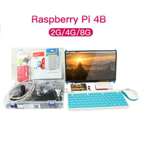 Raspberry Pi 4 Kit raspberry pi 4 8 go kit de bureau raspberry pi 4 8 go kit de démarrage carte SD adaptateur d'alimentation