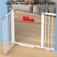 Barrière de sécurité pour bébé OEM ODM, barrière de sécurité pour enfant à fixation par pression pour escalier, cuisine, balcon, isolation des animaux domestiques, métal et plastique