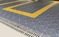 Professionelle Moderne Umweltfreundliche PVC Rutschfeste Autowasch-Bodenmatte für Garage & Supermarkt