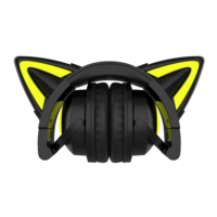 Casque d'écoute sans fil avec lumière LED, 3.5mm, pour adultes et enfants, oreillettes confortables, avec Micro