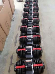 Ensemble d'haltères réglables avec plaques de poids 40 kg et 24 kg, construction en fer durable, certifié CE, équipement de fitness multi-gym - Product Image 6