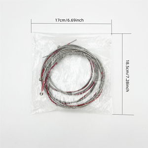 <span class=keywords><strong>Corde</strong></span> per <span class=keywords><strong>Basso</strong></span> a Cinque <span class=keywords><strong>Corde</strong></span> Durevoli con Estremità Rivestite in Velluto Morbido, Materiale in Filo d'Acciaio Affidabile, Adatte per la Sostituzione di Strumenti - Product Image 3