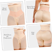 HEXIN Shapewear pour femmes Shapewear en latex Contrôle du ventre Shapewear amincissant Short compressé pour la taille Gaine lève-fesses Body Shaper